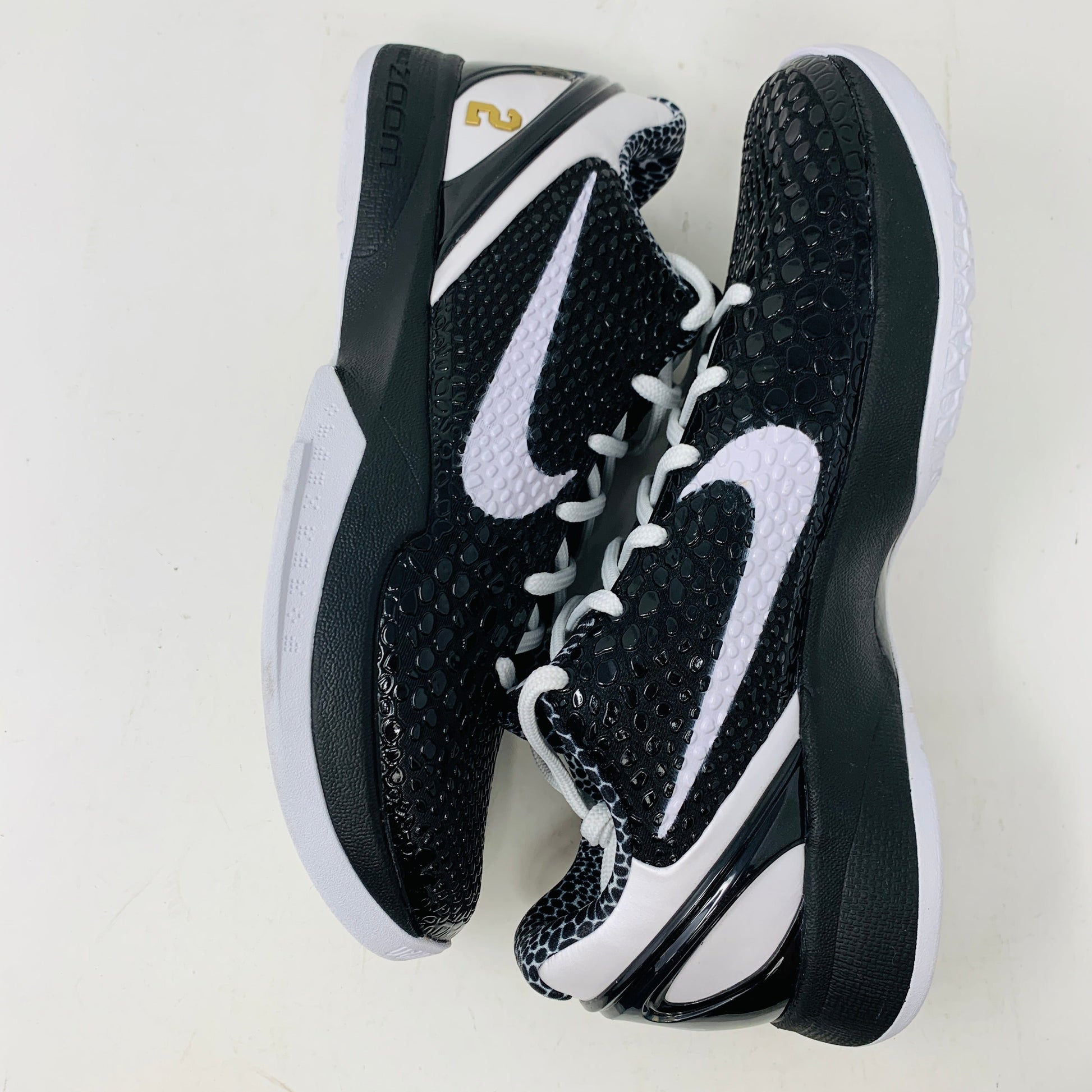 Nike Kobe 6 Protro Mambacita Sweet 16 sneakers, black and white, brand new, 2022 release with extra laces, no box.