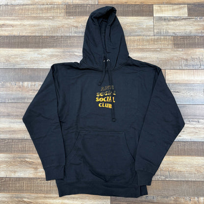 Anti Social Social Club A Fire Inside Flame Hoodie Black