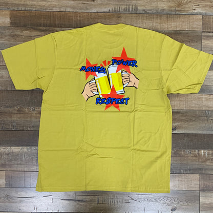 Supreme Money Power Respect Tee Acid Yellow