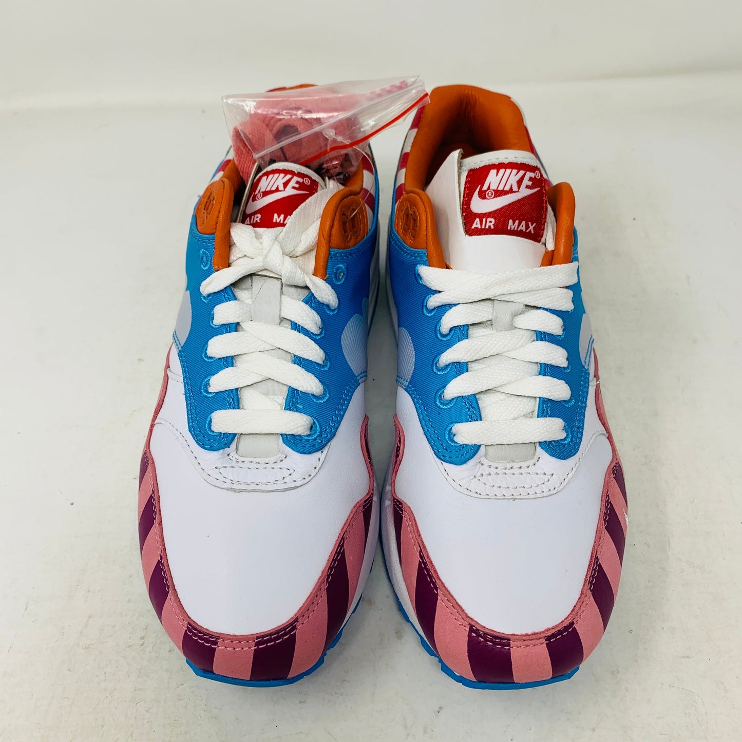 Nike Air Max 1 Parra 2018 Friends and Family sneaker with vibrant colors and premium design.