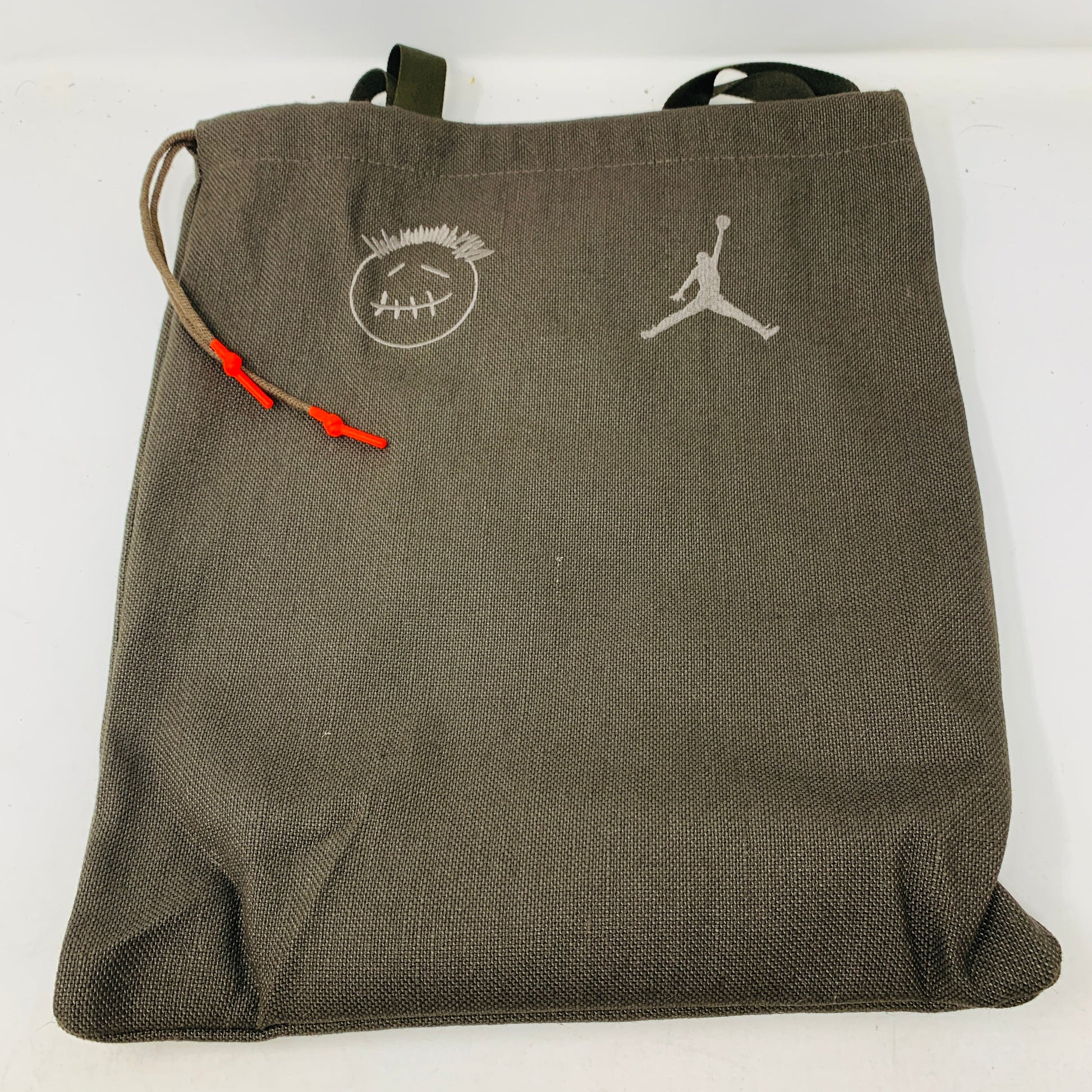 Jordan Jumpman Jack TR Travis Scott Sail tote bag with logo and design.