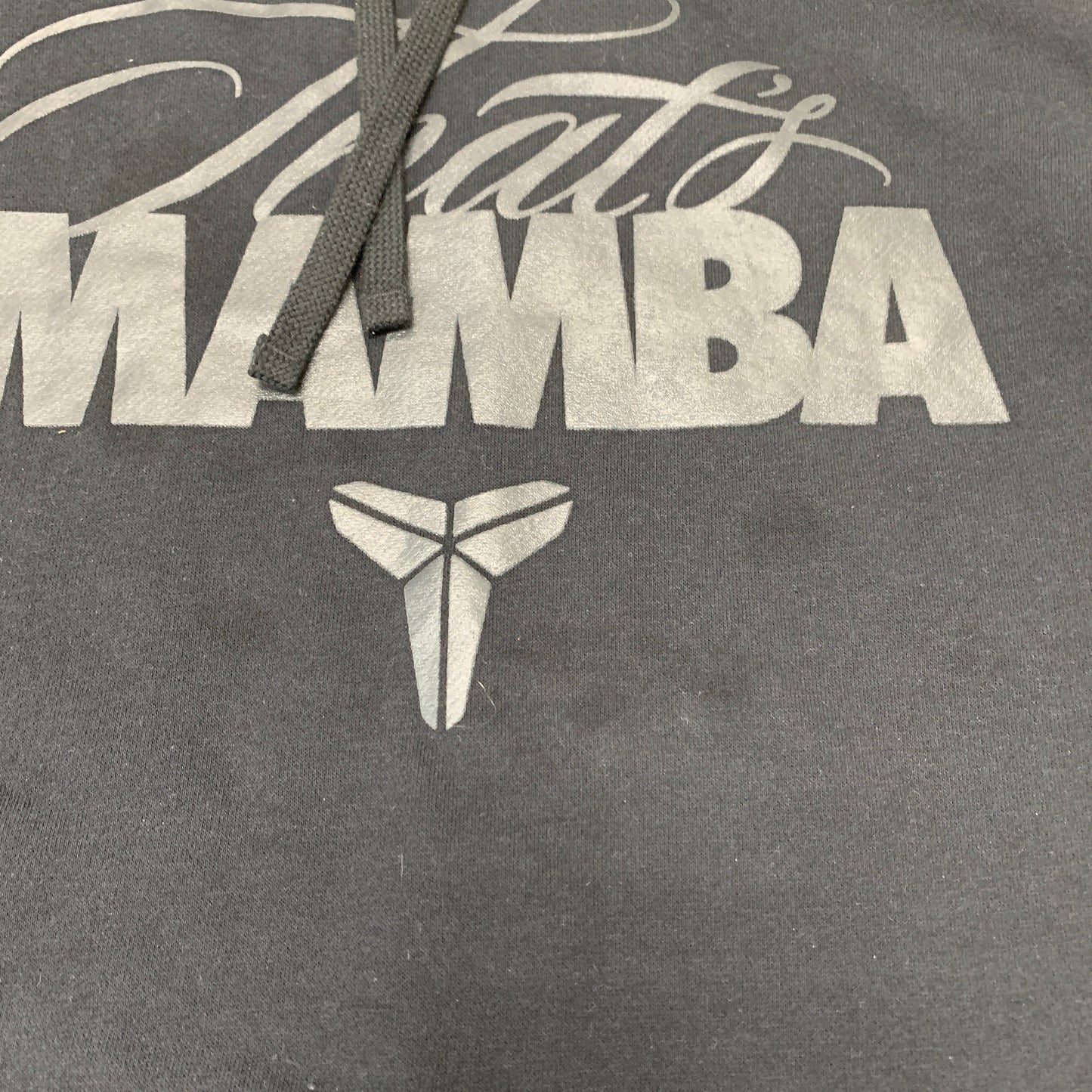 Nike Kobe Bryant Mamba Hoodie Black with "That's Mamba" print and logo. Size large.