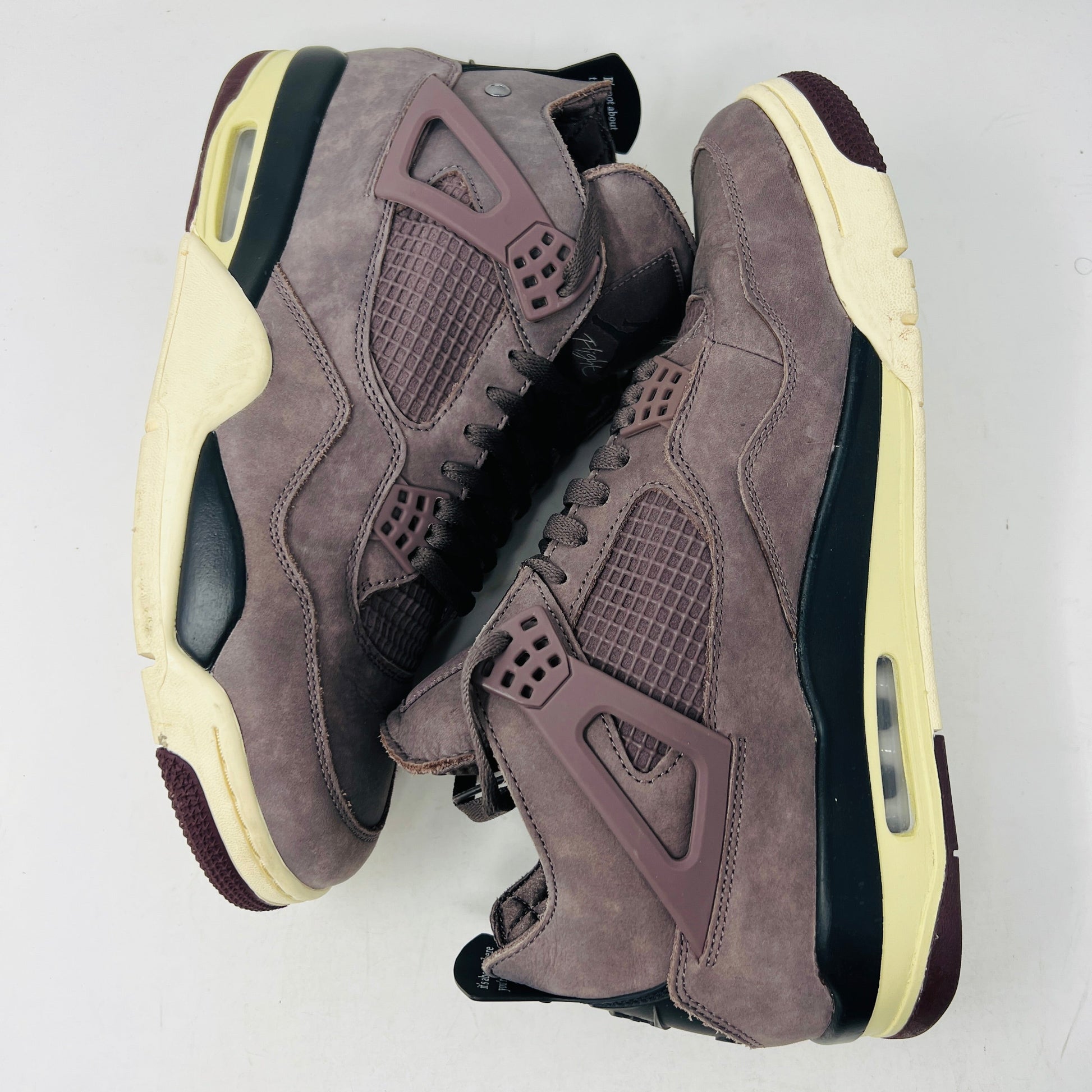 Jordan 4 Retro SP A Ma Maniére Violet Ore sneakers, size 12M, with clean uppers and light wear.