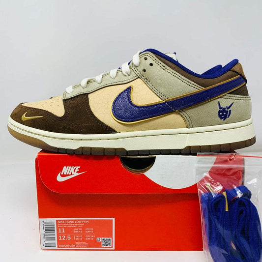 Nike Dunk Low Setsubun (2022) sneakers, size 11, clean uppers, durable outsoles, purple laces, authentic with original box.