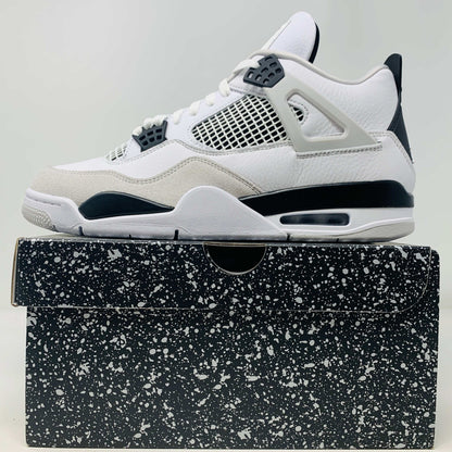 Jordan 4 Military Black sneakers new on box, 2021 release.