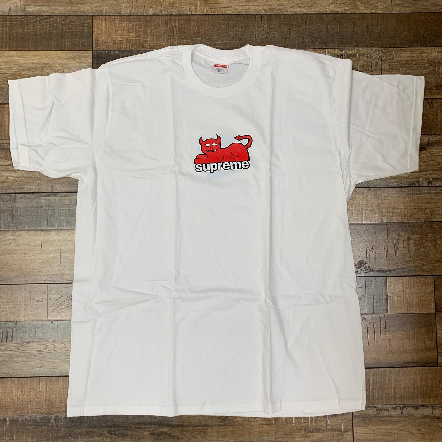 Supreme Toy Machine Devil Cat Tee White XL, brand new condition.