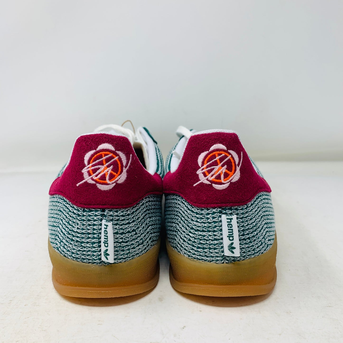 adidas Gazelle Indoor Sean Wotherspoon Hemp Green sneakers, brand new, gum sole, 2023 release.