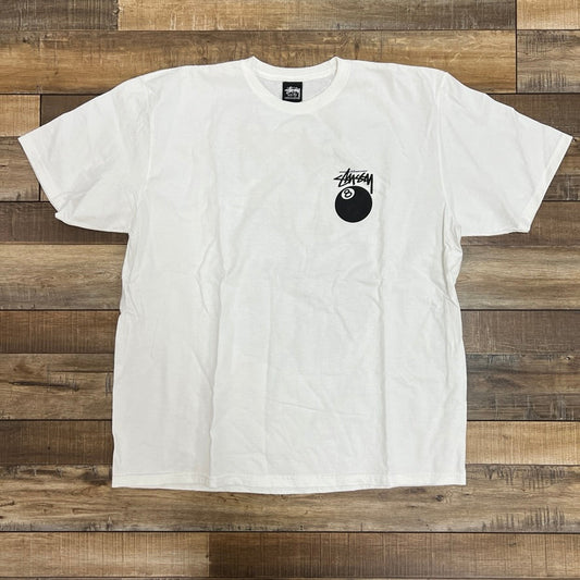 Stussy 8 Ball Tee SS22 White XL Brand New