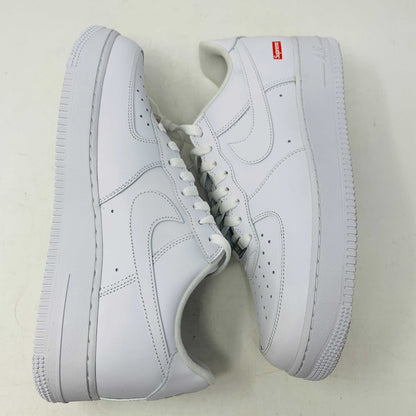 Supreme Air Force 1 White sneaker with iconic design and branding.