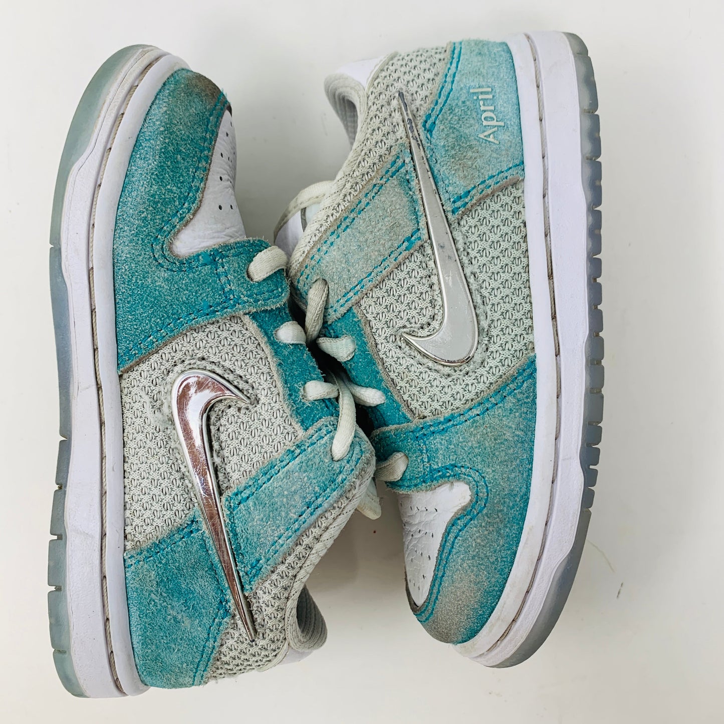 Nike SB Dunk Low April Skateboards TD toddler shoes, 2023 release, used condition, no box.