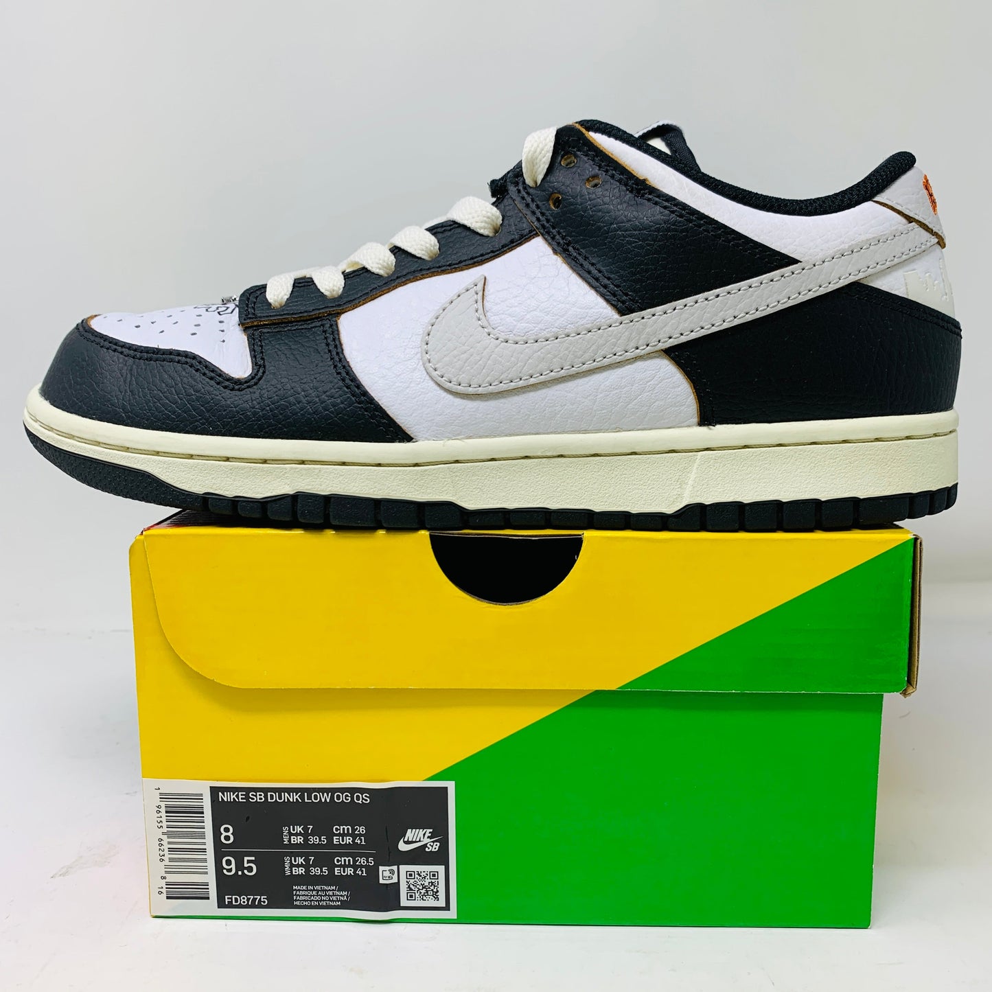 Nike SB Dunk Low HUF San Francisco sneakers, size 8, 2022, clean condition, on original box.