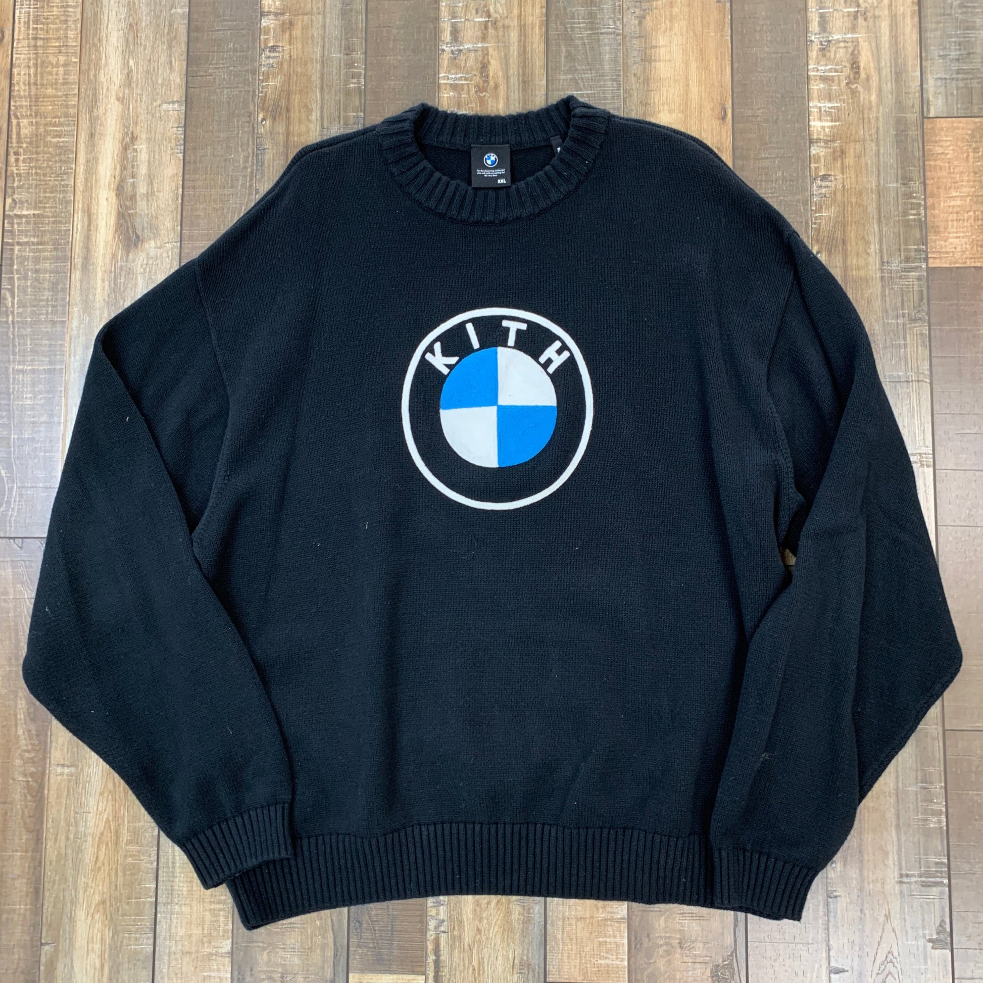 BMW Roundel Sweater Black by Kith, preowned condition.