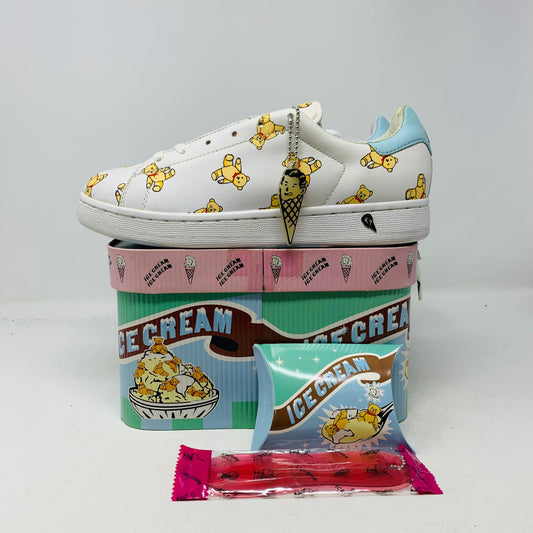 Wmns Flavor Ice Cream Low Teddy Bears sneakers with teddy bear design and ice cream packaging.