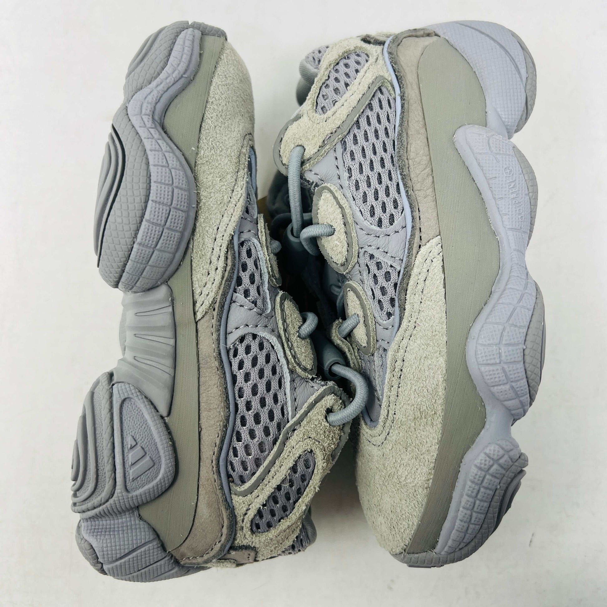 adidas Yeezy 500 Stone Salt Infants sneakers in gray colorway with cushioned sole for kids