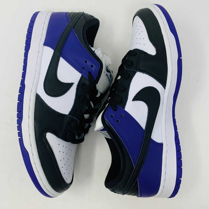 Nike SB Dunk Low Court Purple sneakers with sleek design, vibrant purple color, and iconic swoosh.