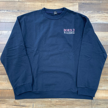 Nike SB Born X Raised Capital Head Oversized Crew Navy sweatshirt, brand new condition.