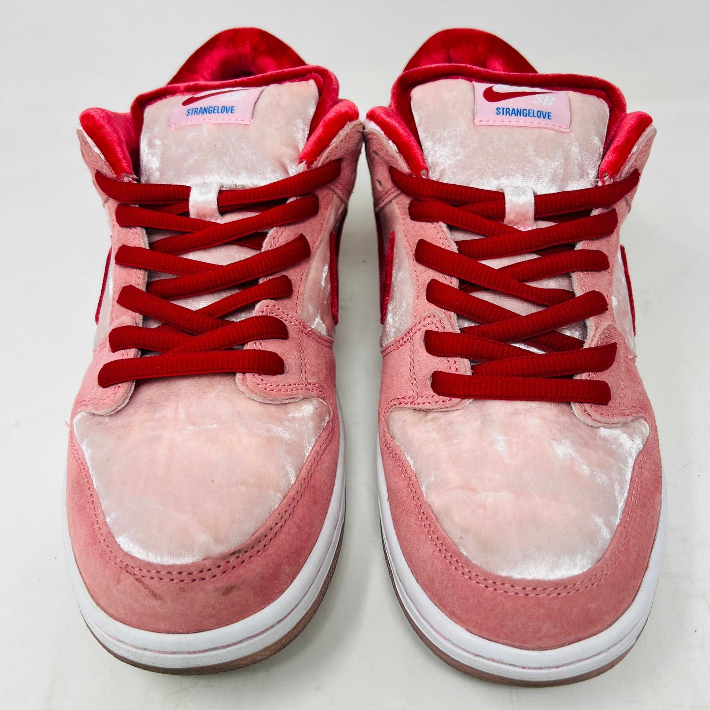 Nike SB Dunk Low StrangeLove Skateboards sneakers, size 9.5, 2020 release, with extra laces.